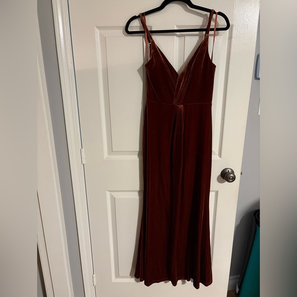 Revelry bridesmaid dress in terracotta - Picture 1 of 5